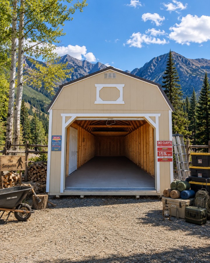 'The Sasquatch' 12x28 Lofted Barn Garage